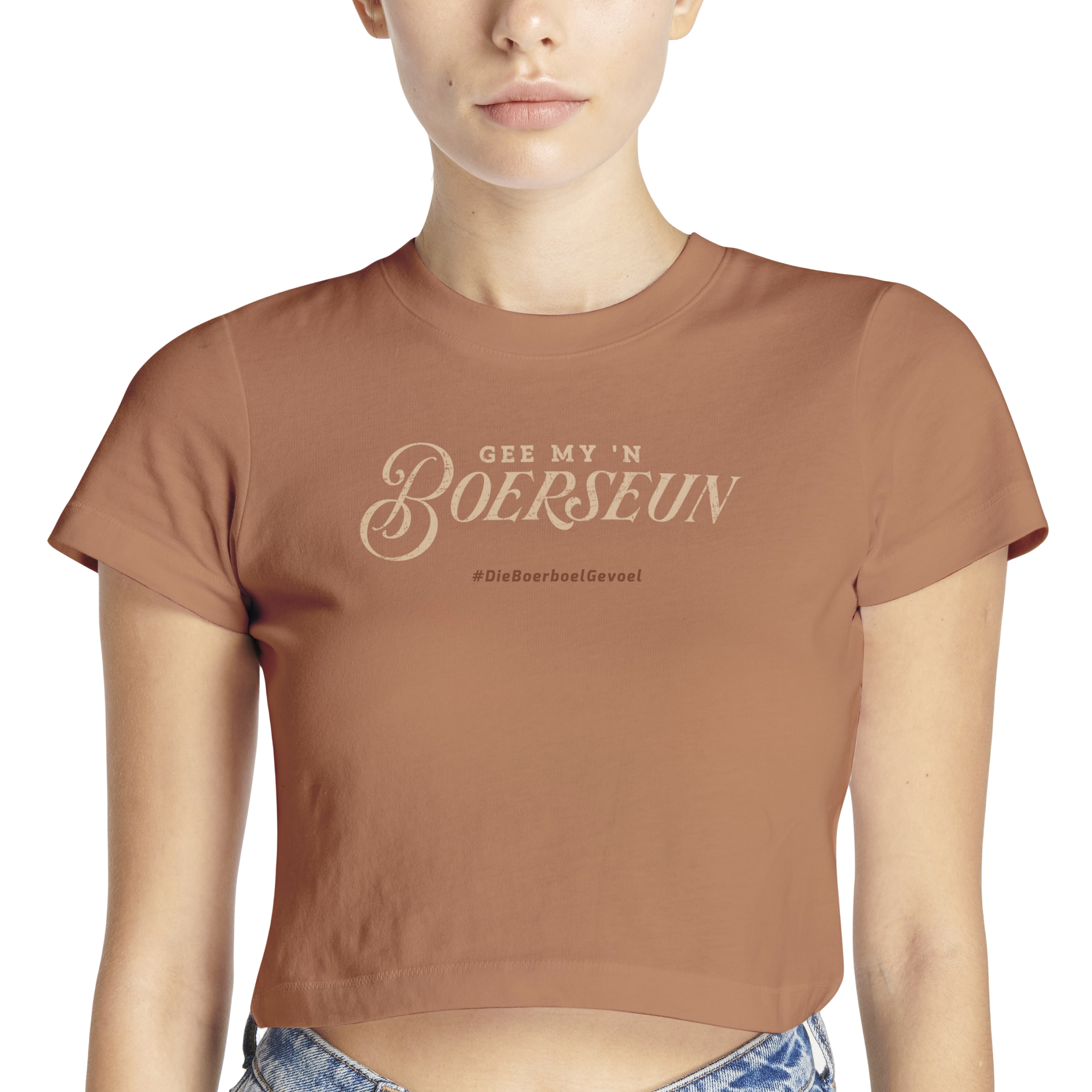 Boerboel Wear Ladies-Caramel Crop-Top