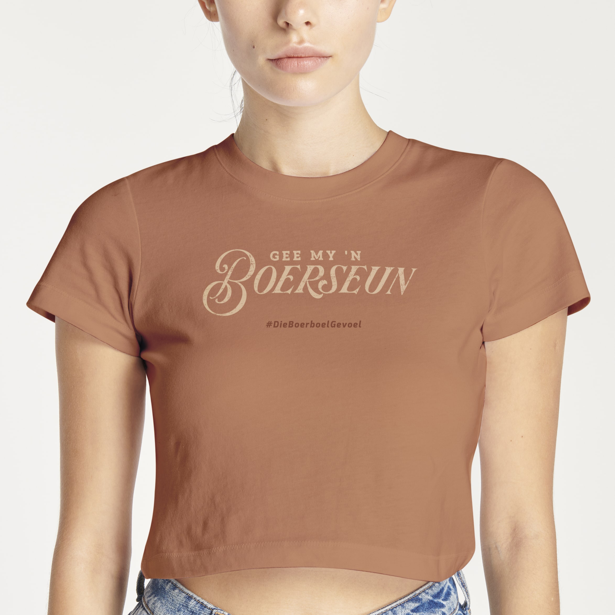 Boerboel Wear Ladies-Caramel Crop-Top