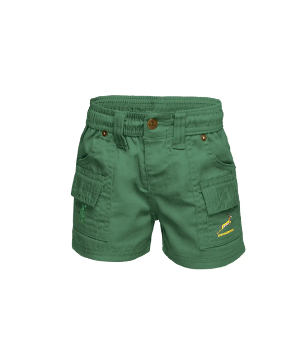 Boerboel Kids DKW Shorts - Green (Licensed Springbok)