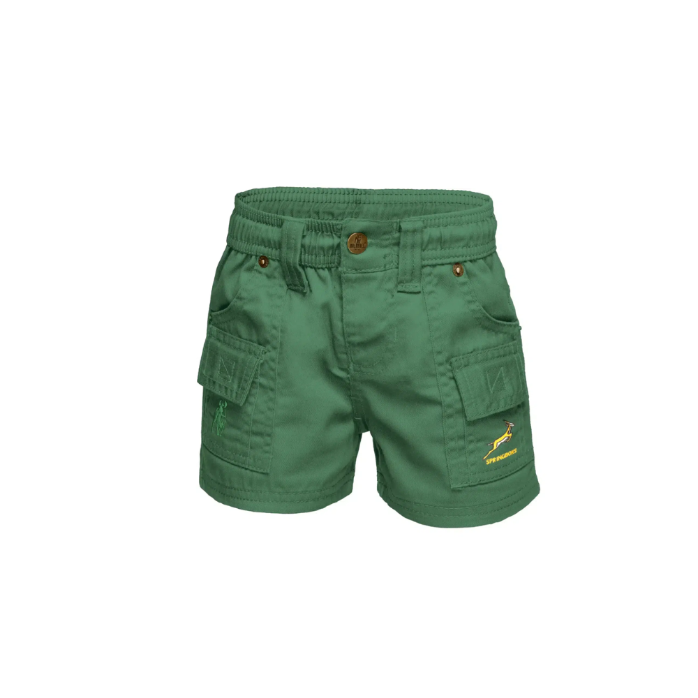 Boerboel Kids DKW Shorts - Green (Licensed Springbok)