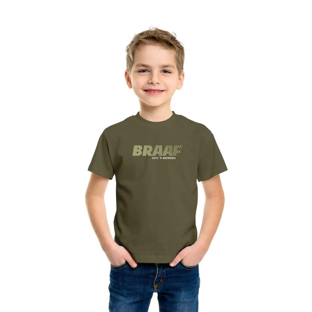 Boerboel Wear Kids T-Shirt Print - Olive