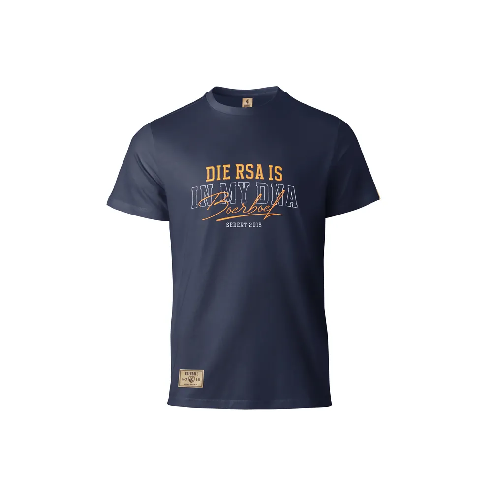 Boerboel Wear Men's T-Shirt - Embroidered "RSA" Navy