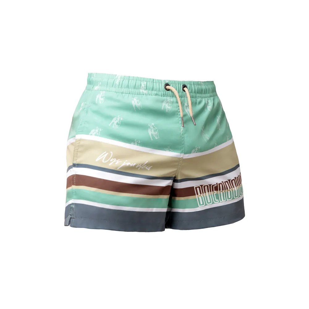 Boerboel Wear Men's Swim Shorts - Turquoise Stripe