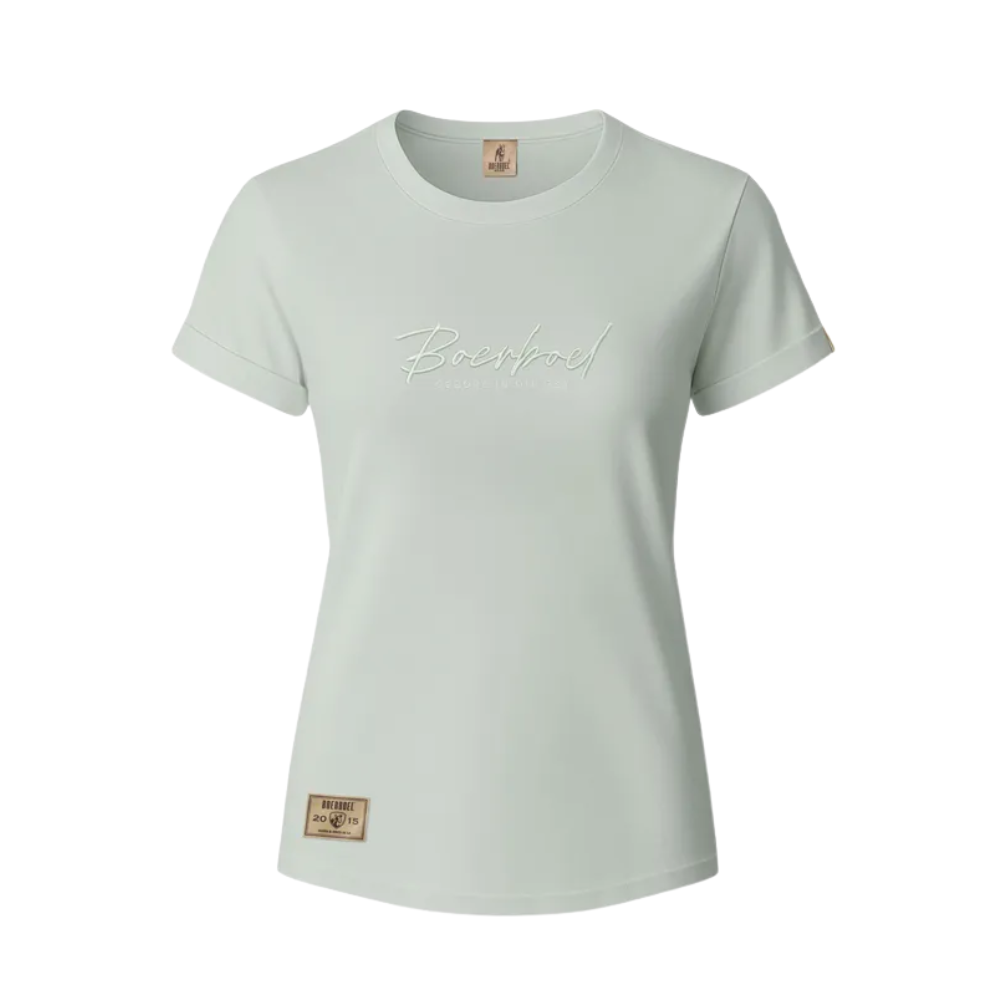 Boerboel Wear Ladies T-Shirt - Embroidered Sage
