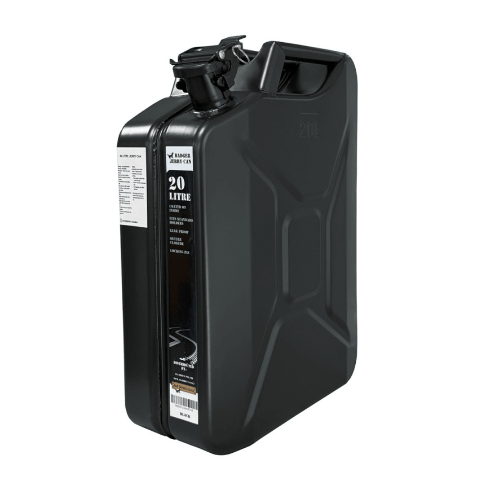 Badger Metal Jerry Can 20L Black