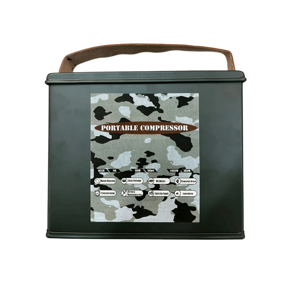Air Compressor 12V in Ammo Case