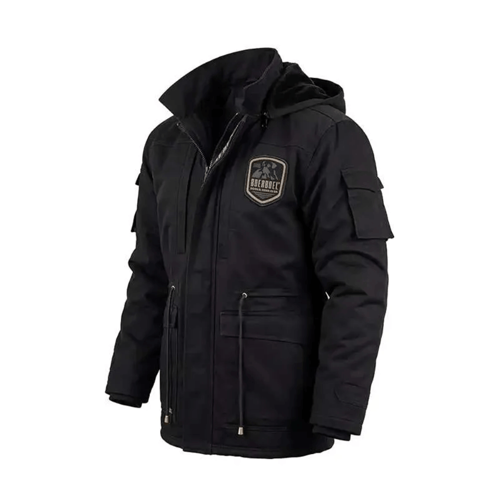 Boerboel Wear Men's Urban Parka Jacket Black